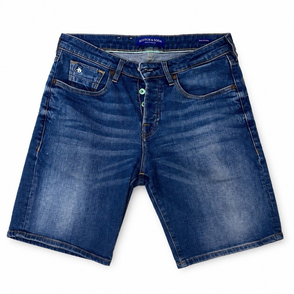 Scotch & Soda Ralston Slim Fit Denim Shorts Men's Size 30 Blue Jean Shorts